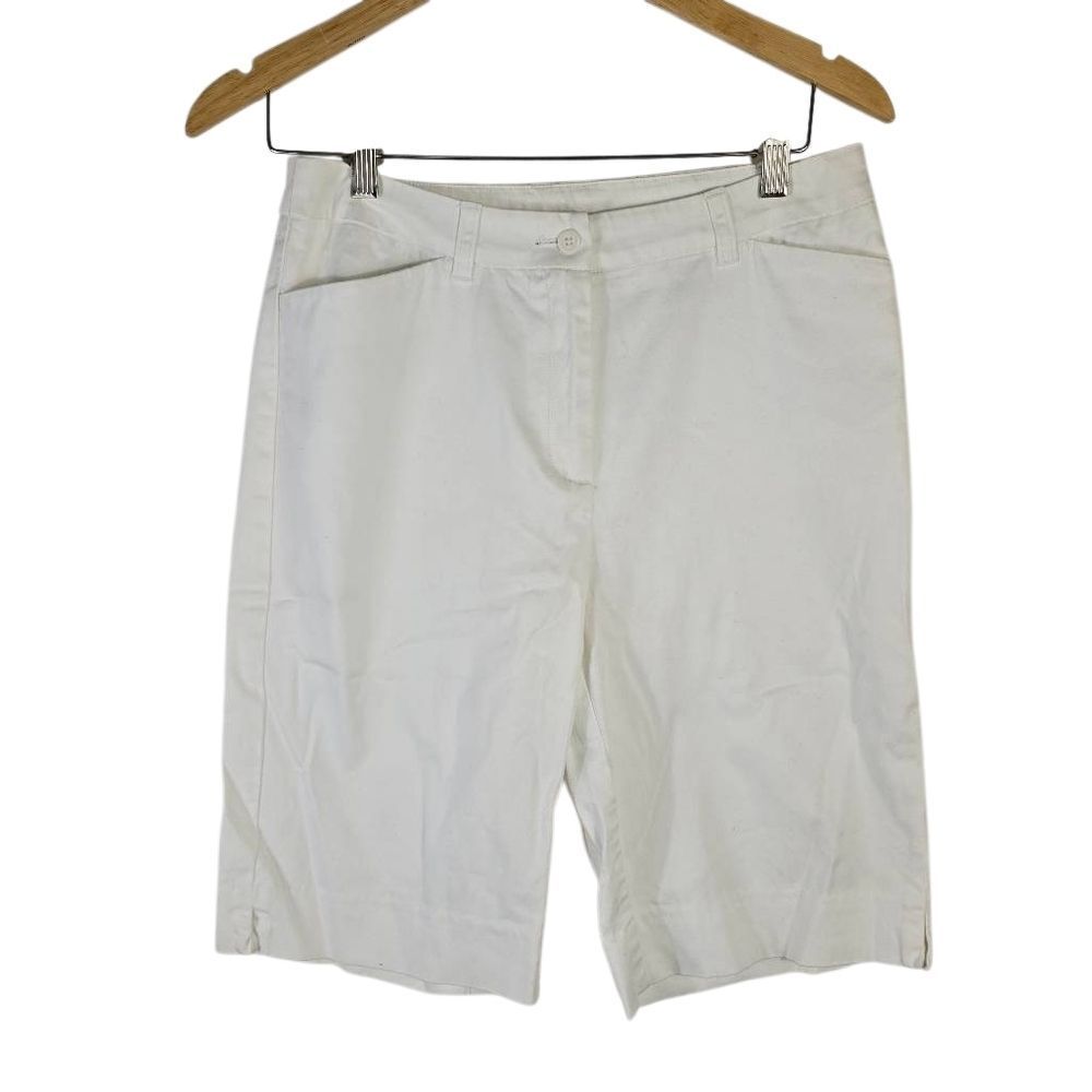 Anne Klein Sport Women's White Bermuda Shorts